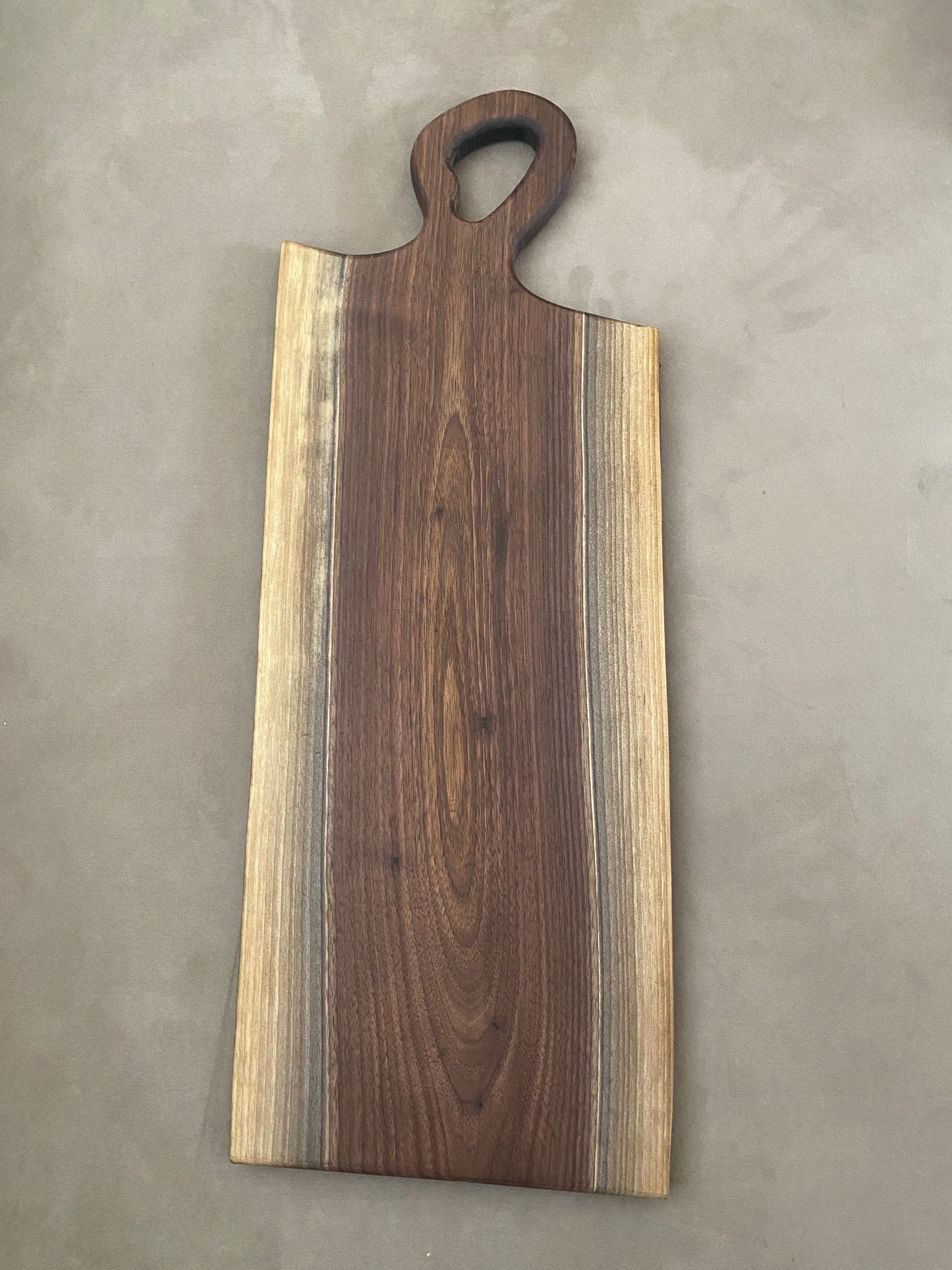 Live edge black walnut charcuterie board - 10”X24”