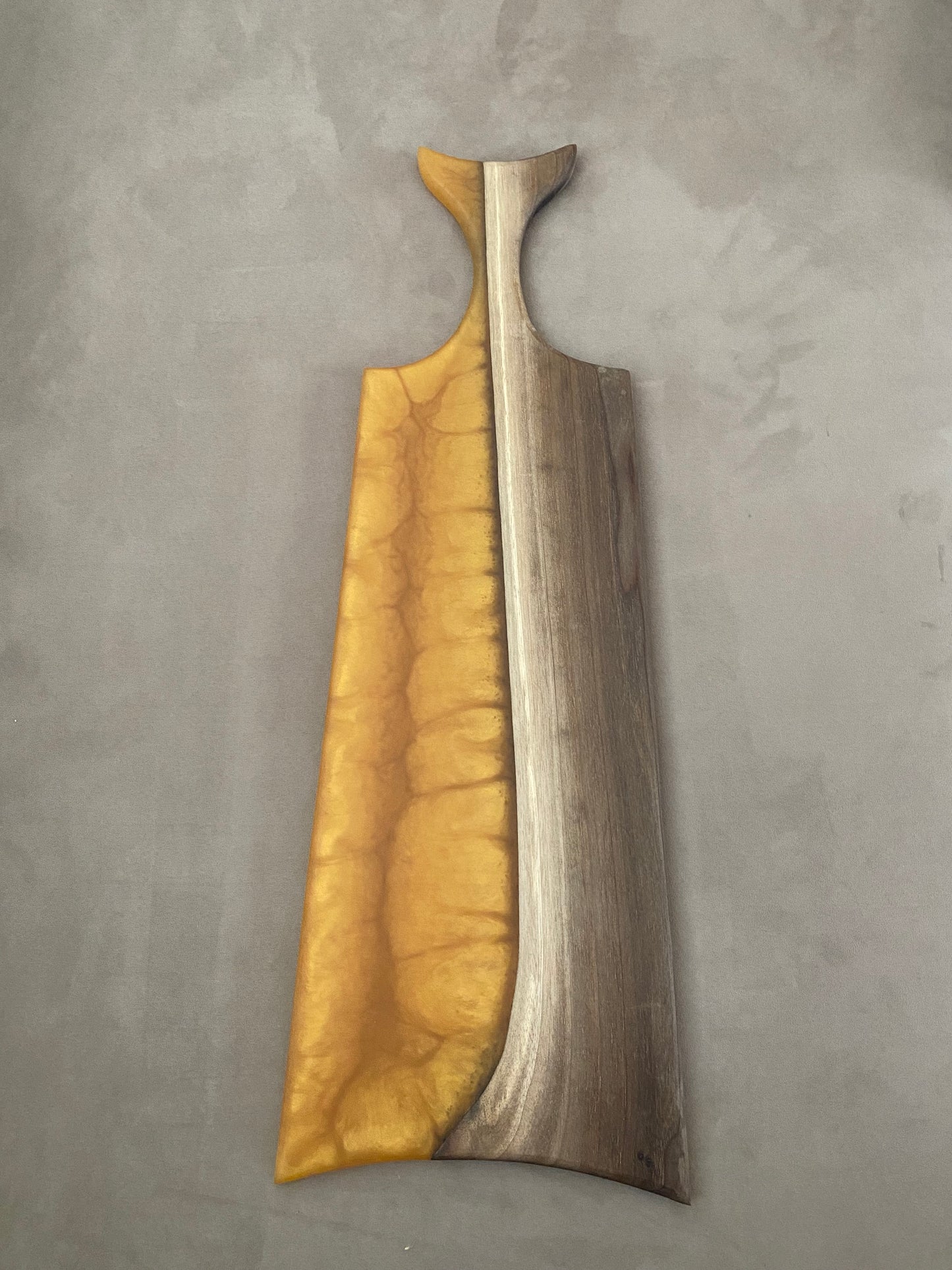 Live edge black walnut and gold river epoxy charcuterie /cutting/board - 10”X24”X3/4”