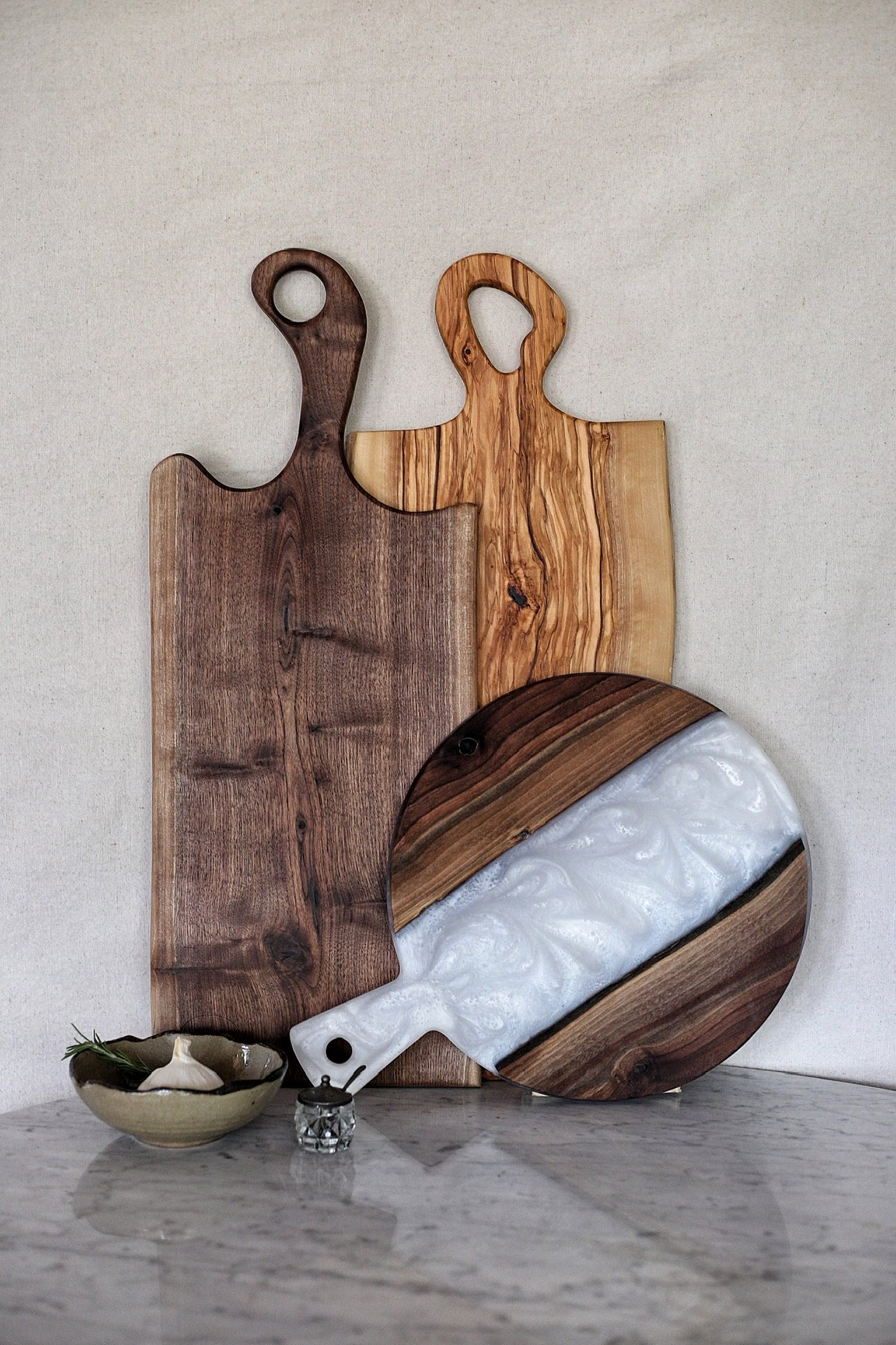 Live edge black walnut charcuterie board - 10”X24”