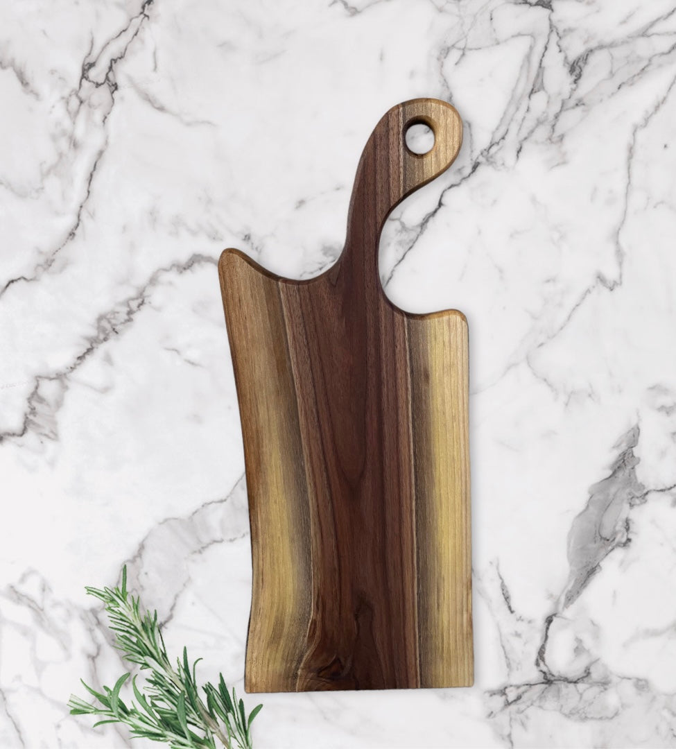 Live edge black walnut charcuterie/cutting board 10”X24”X3/4”